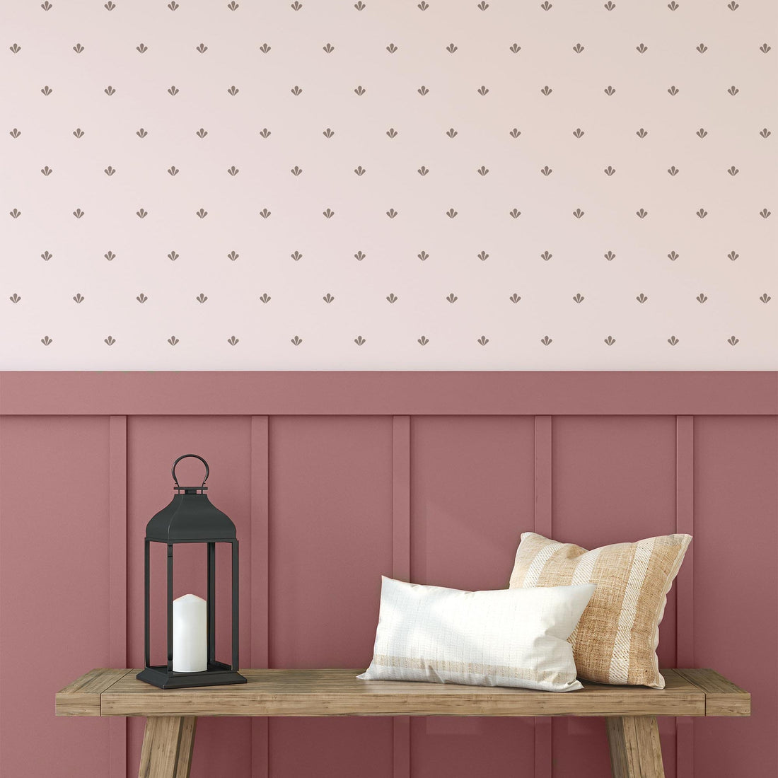 How to Wallpaper a Half Wall With Panelling or a Dado