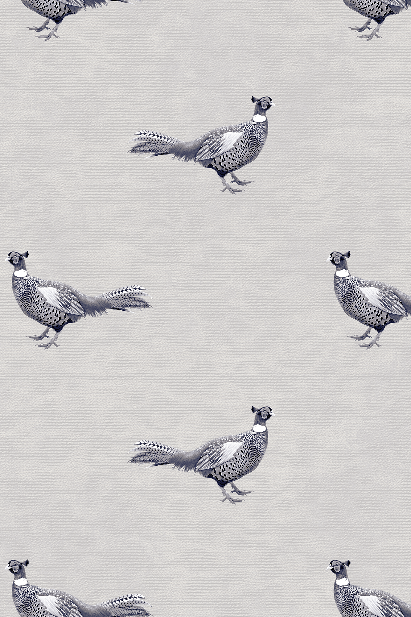 Albert Blue Country Pheasant Wallpaper - Removable Wallpaper (Peel & Stick)