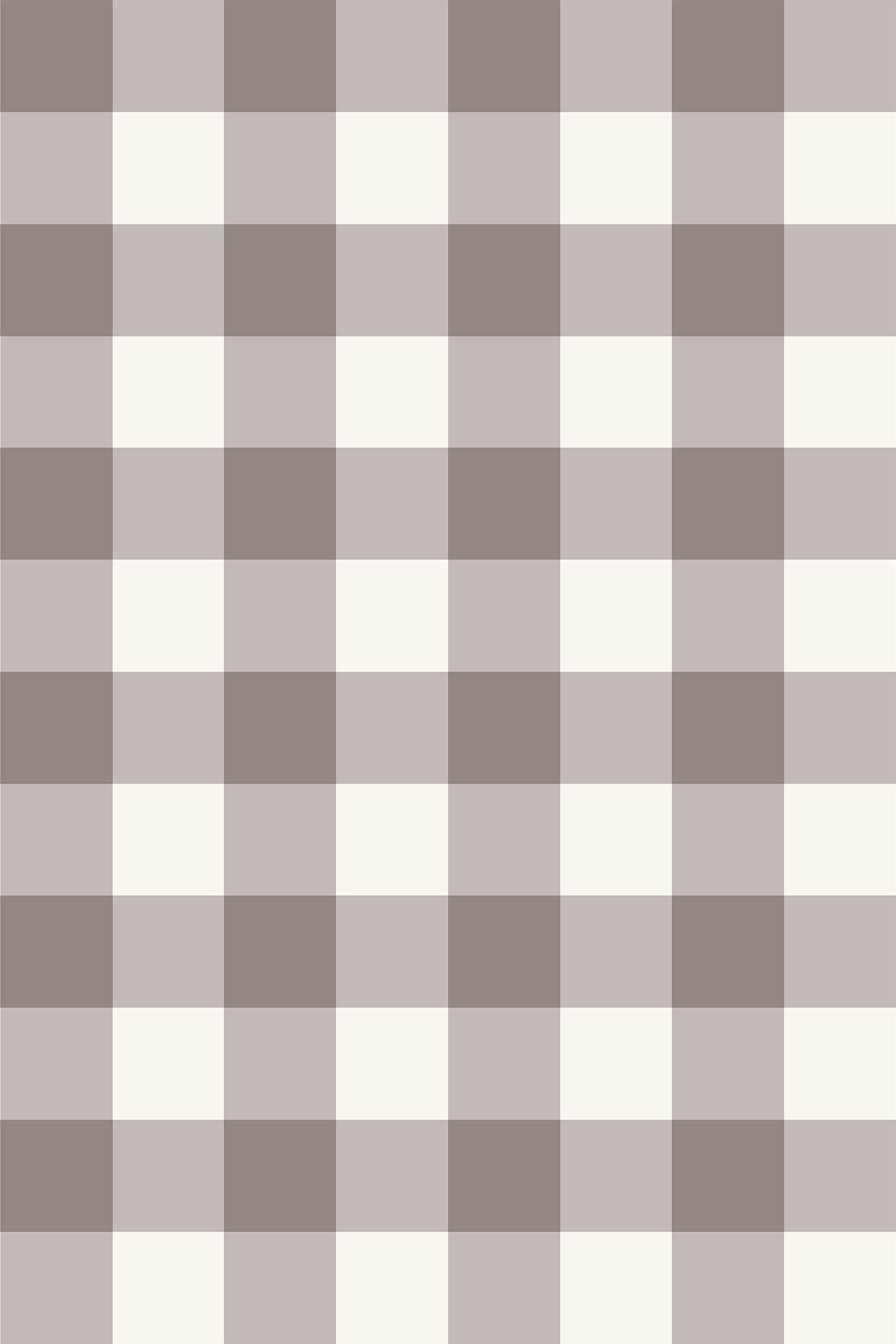 Archie Brown Gingham Check Plaid Wallpaper - Removable Wallpaper (Peel & Stick)