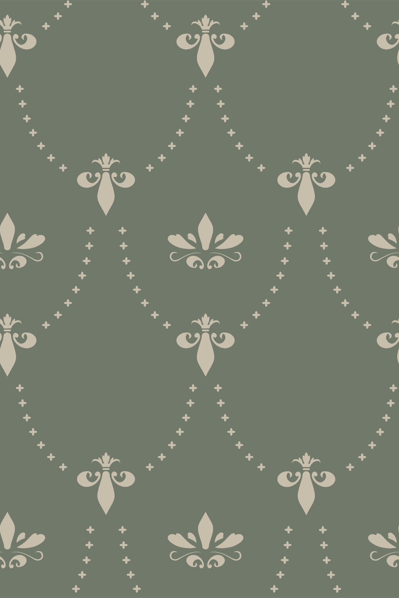 Beatrice Neutral Old Vintage Classical Wallpaper - Removable Wallpaper (Peel & Stick)
