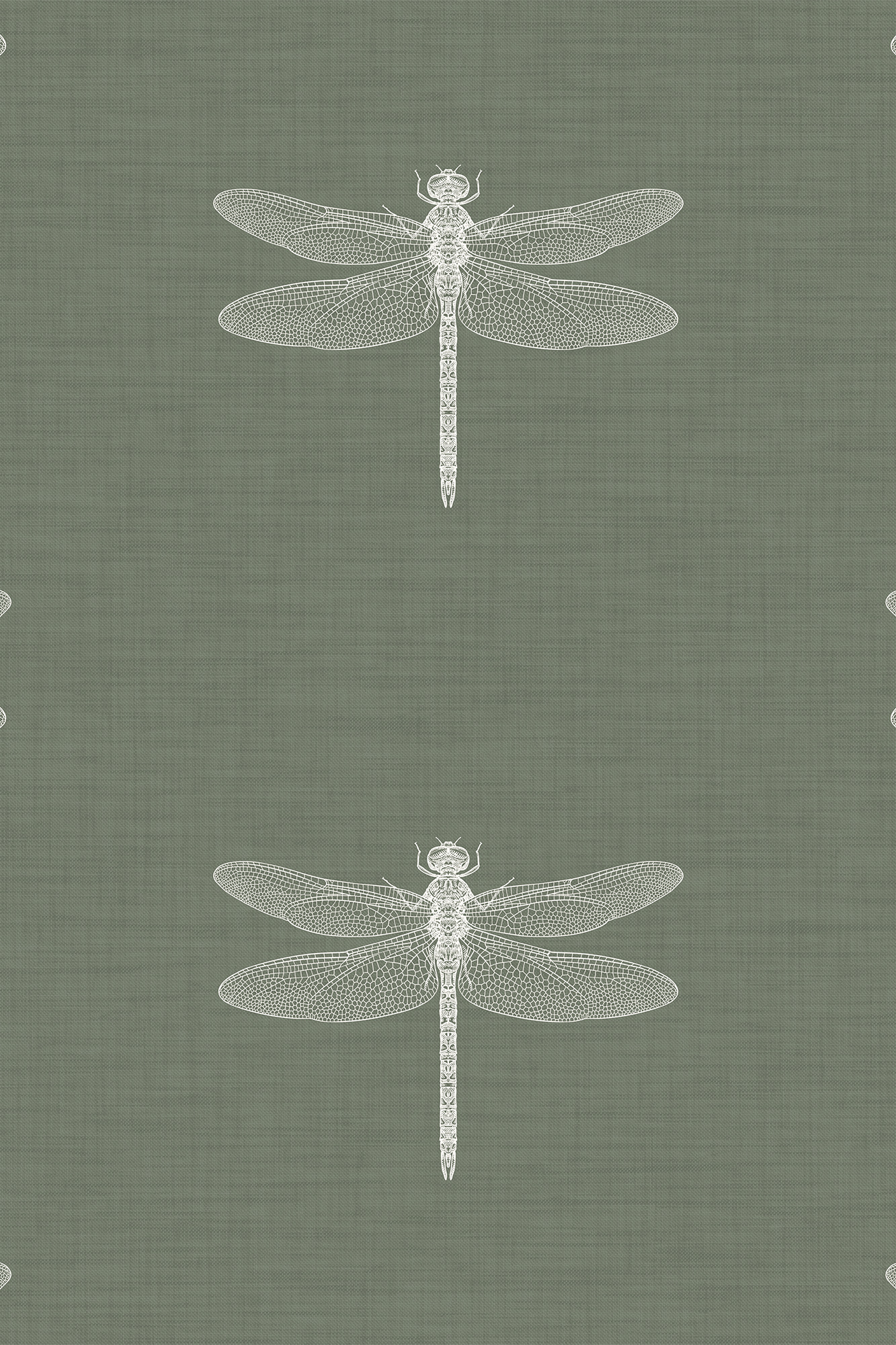 Bentley White Textured Dragonfly Wallpaper - Removable Wallpaper (Peel & Stick)