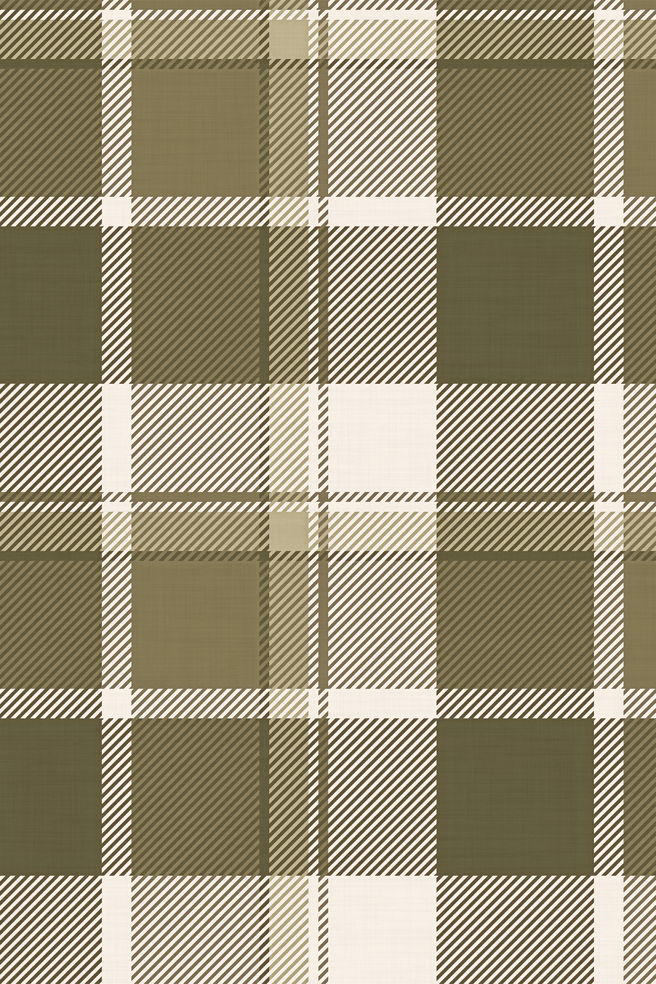 Burton Green Heritage Checked Wallpaper - Removable Wallpaper (Peel & Stick)