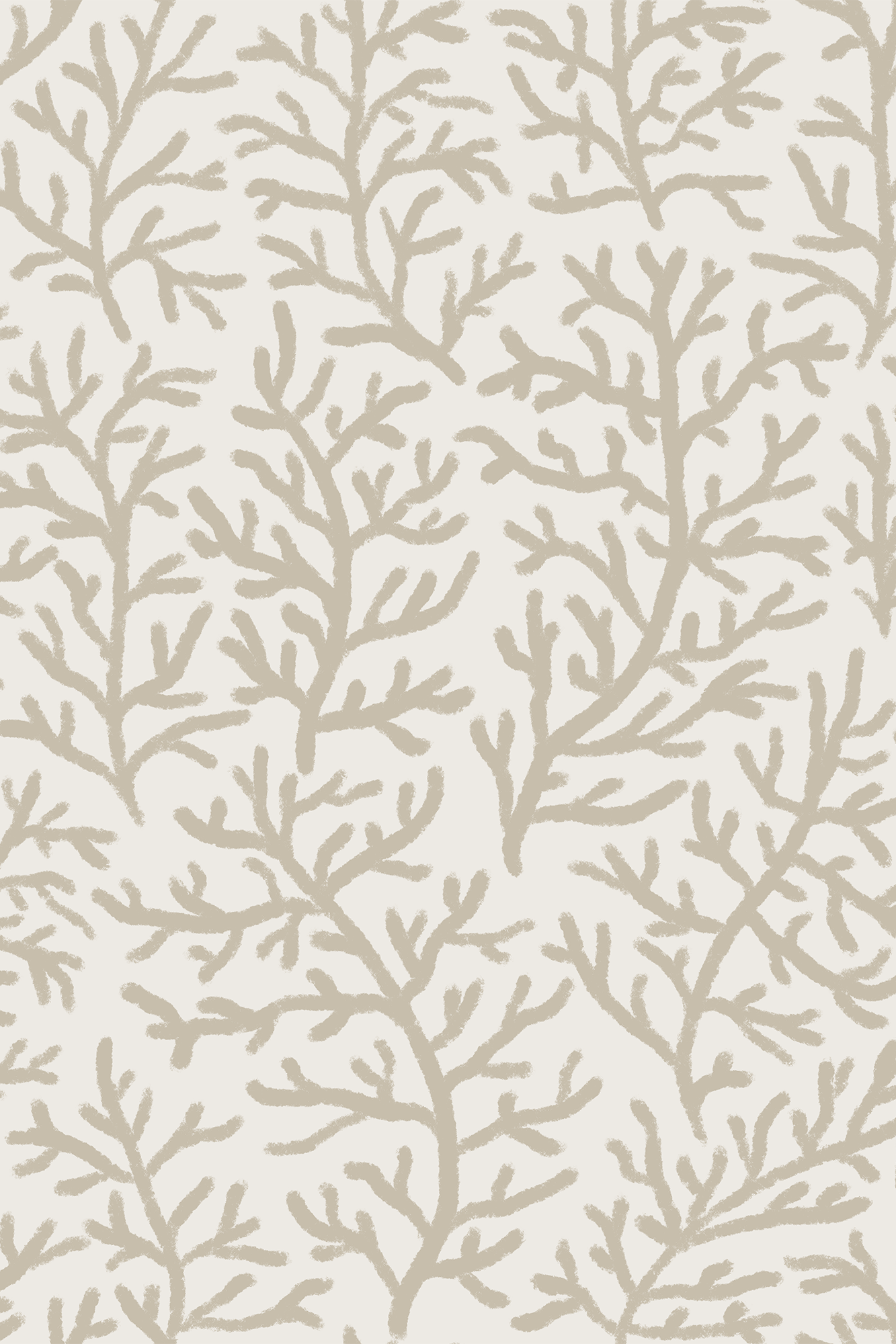 Caspian Neutral Marine Coral Wallpaper - Removable Wallpaper (Peel & Stick)