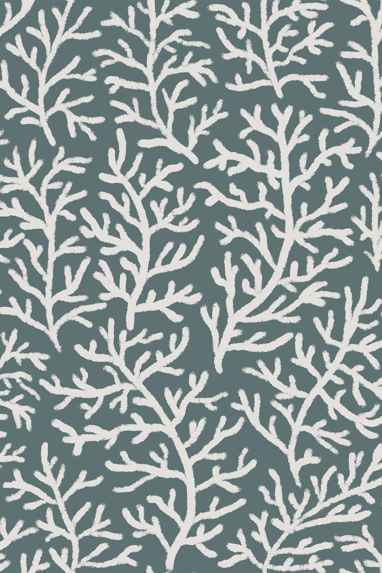 Caspian White Marine Coral Wallpaper - Removable Wallpaper (Peel & Stick)