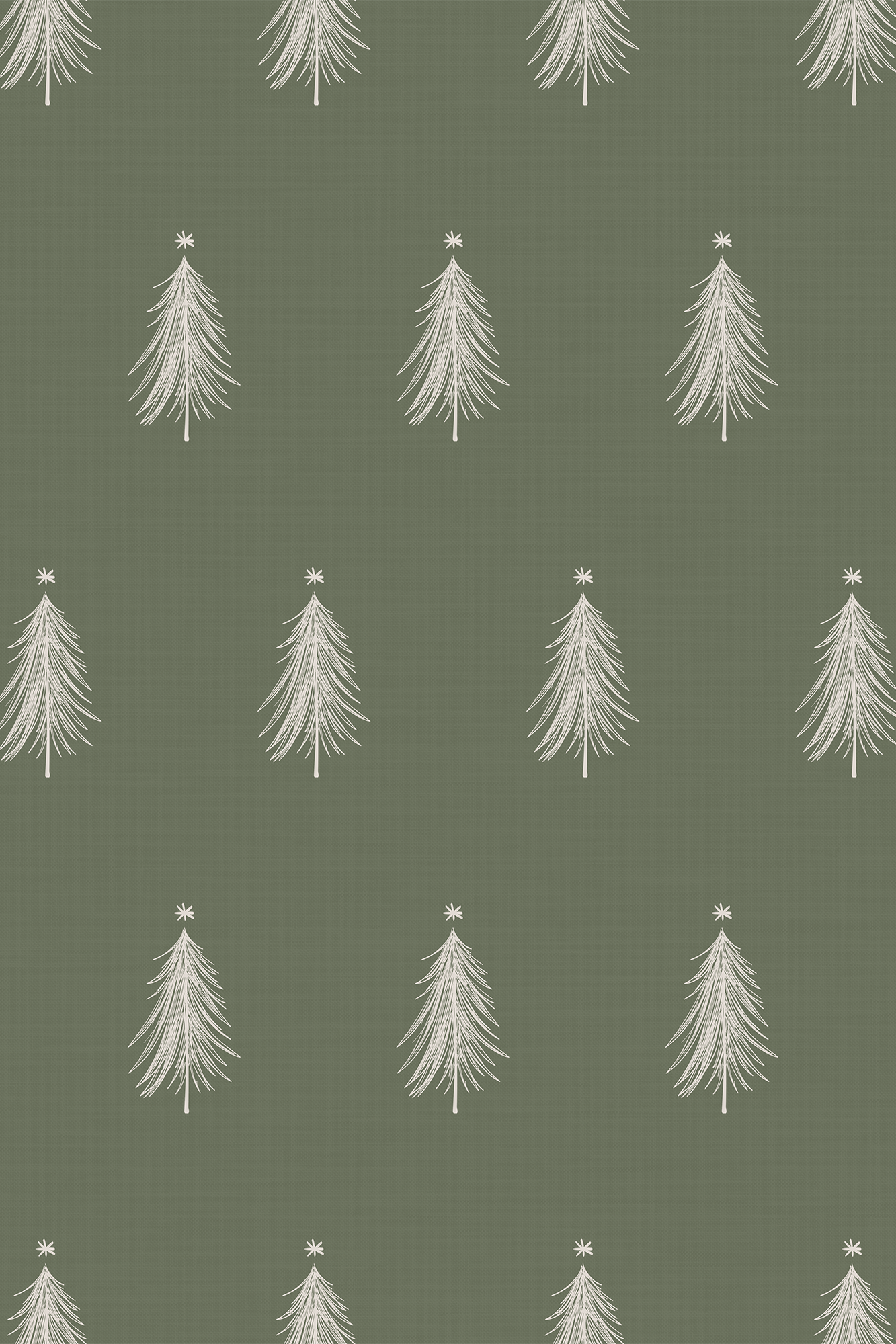 Cedar Orange and Brown Forest Pine Branches Wallpaper - Removable Wallpaper (Peel & Stick)