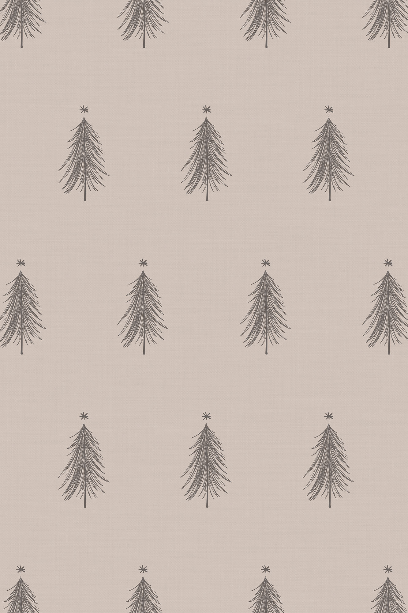 Cedar Cream Forest Pine Branches Wallpaper - Removable Wallpaper (Peel & Stick)