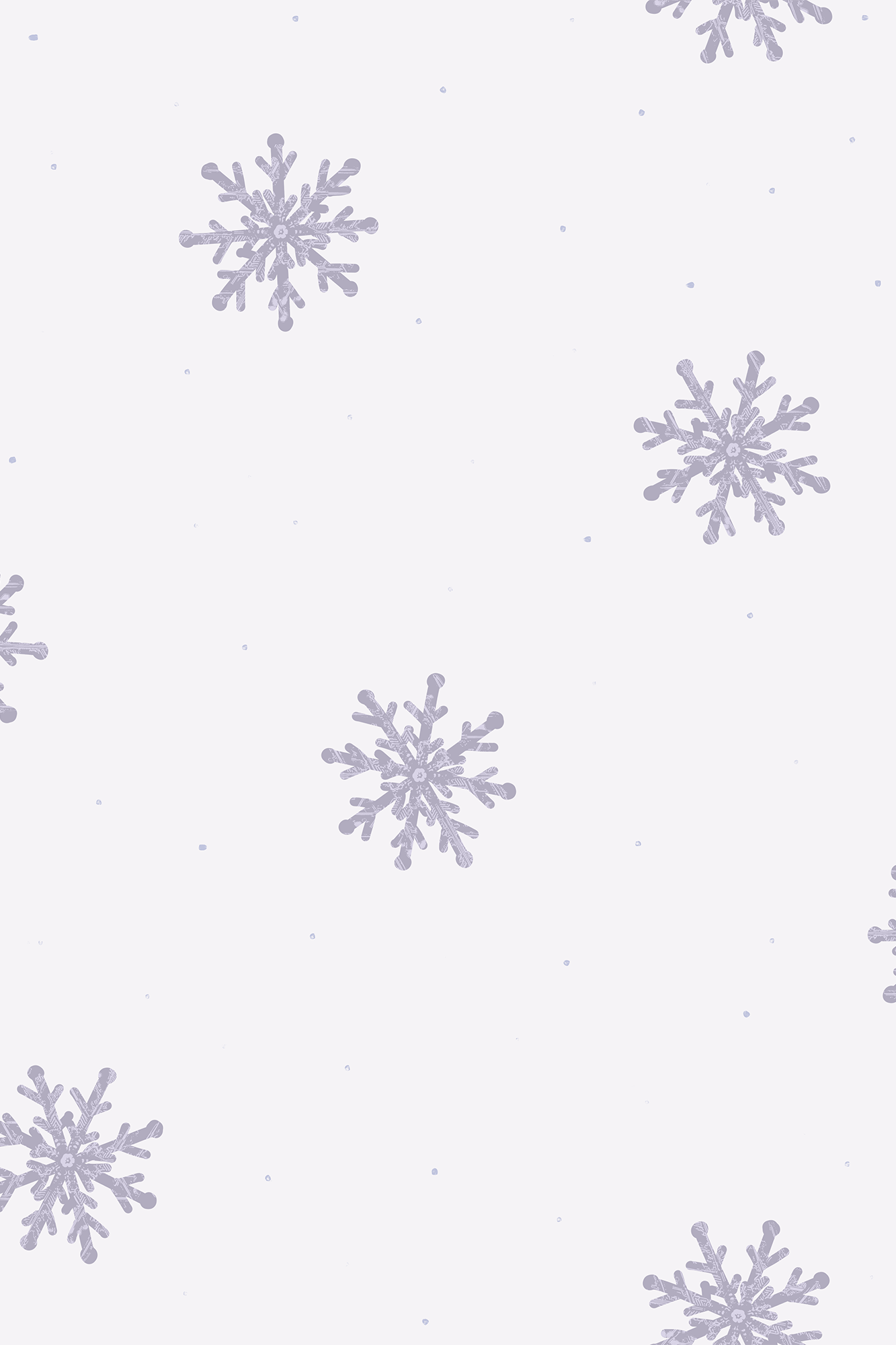 Elsa Lilac Vintage Snowflakes Patterned Wallpaper - Removable Wallpaper (Peel & Stick)