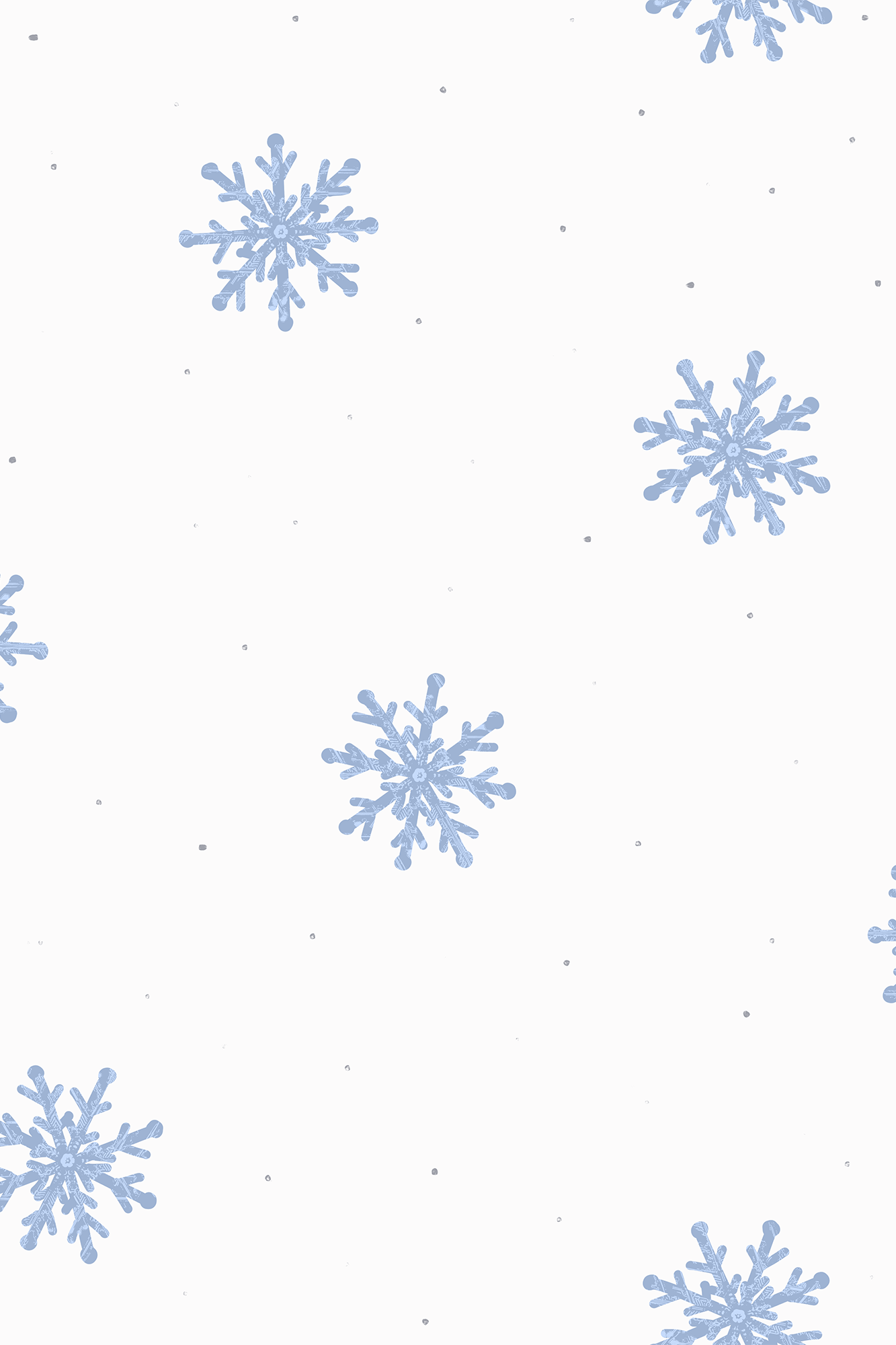 Elsa Light Blue Vintage Snowflakes Patterned Wallpaper - Traditional Wallpaper (Paste-the-Wall)