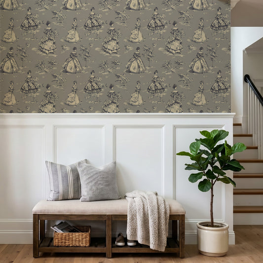 Francesca Autumn in Hallway with padded bench