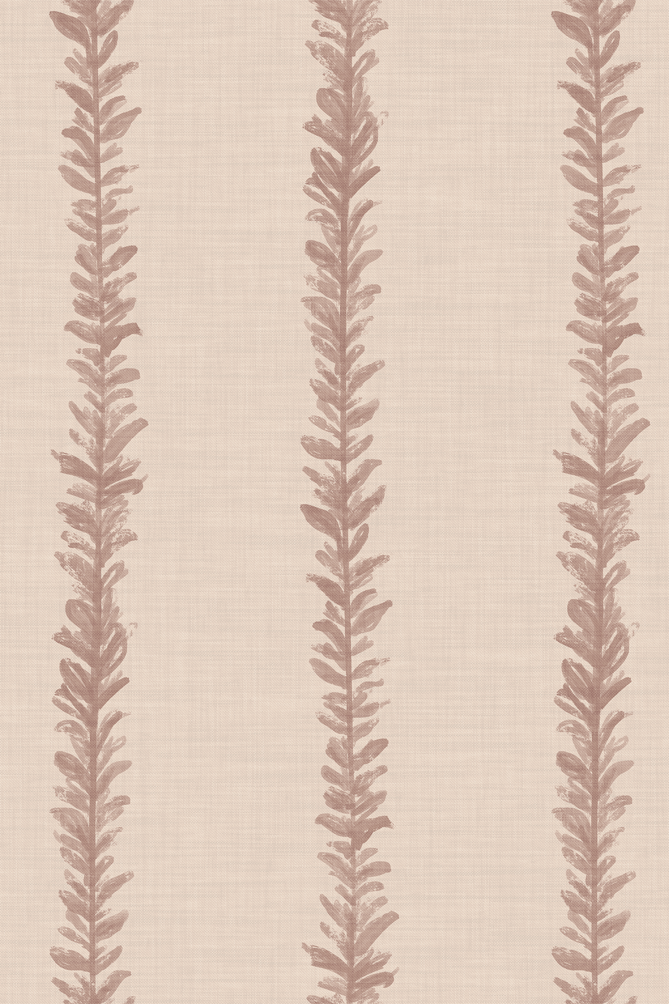 Harry Pink Wild Grass Sprig Stripe Wallpaper - Removable Wallpaper (Peel & Stick)