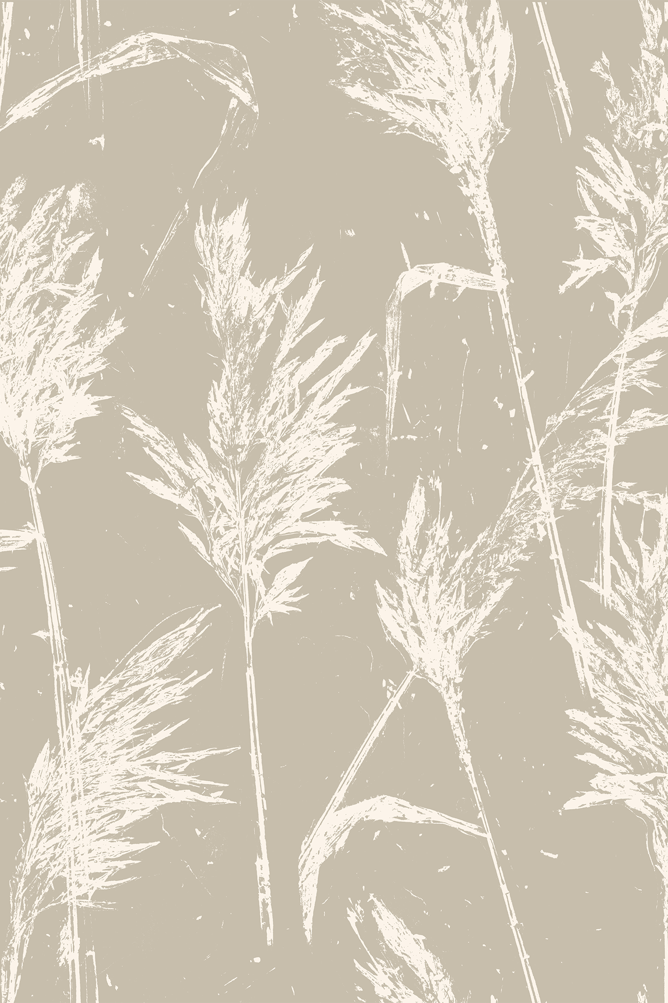 Leonard Cream River Reeds Wallpaper - Traditional Wallpaper (Paste-the-Wall)