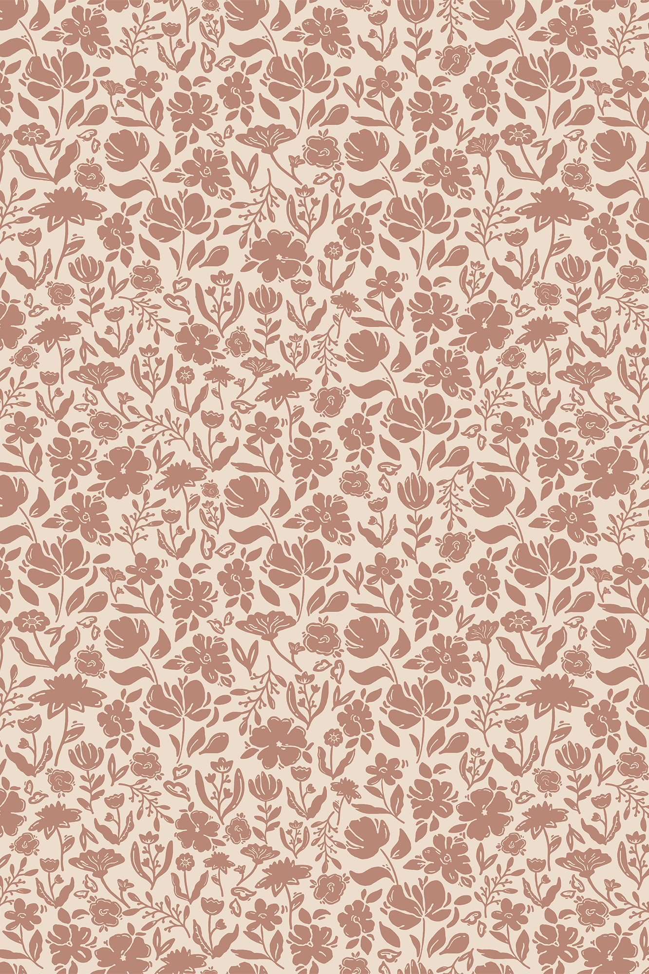 Lottie Tuscany Mini Ditsy Peonies Wallpaper - Traditional Wallpaper (Paste-the-Wall)