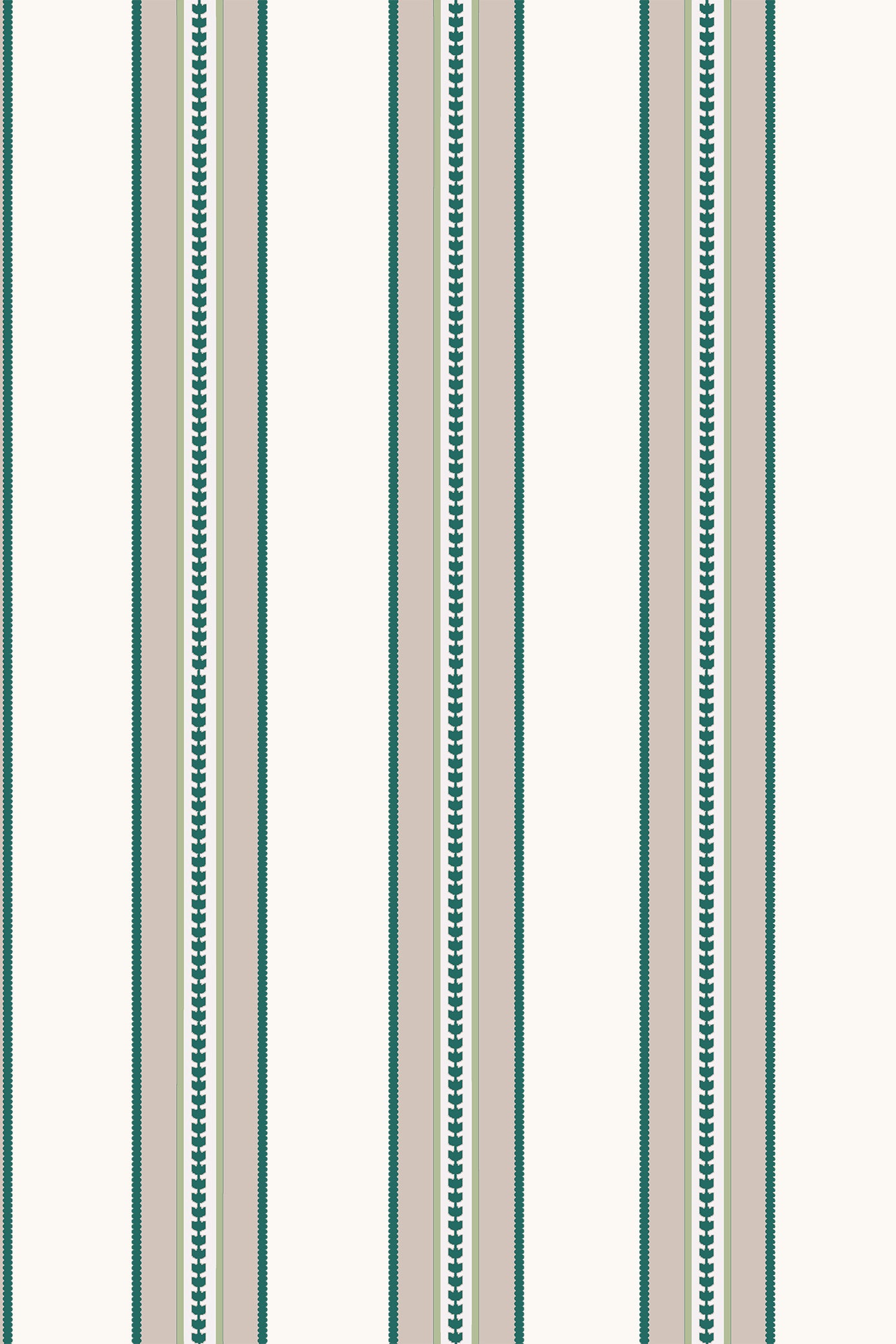 Cora Stripe Grey & Green Minimal Vertical Stripe Wallpaper - Removable Wallpaper (Peel & Stick)