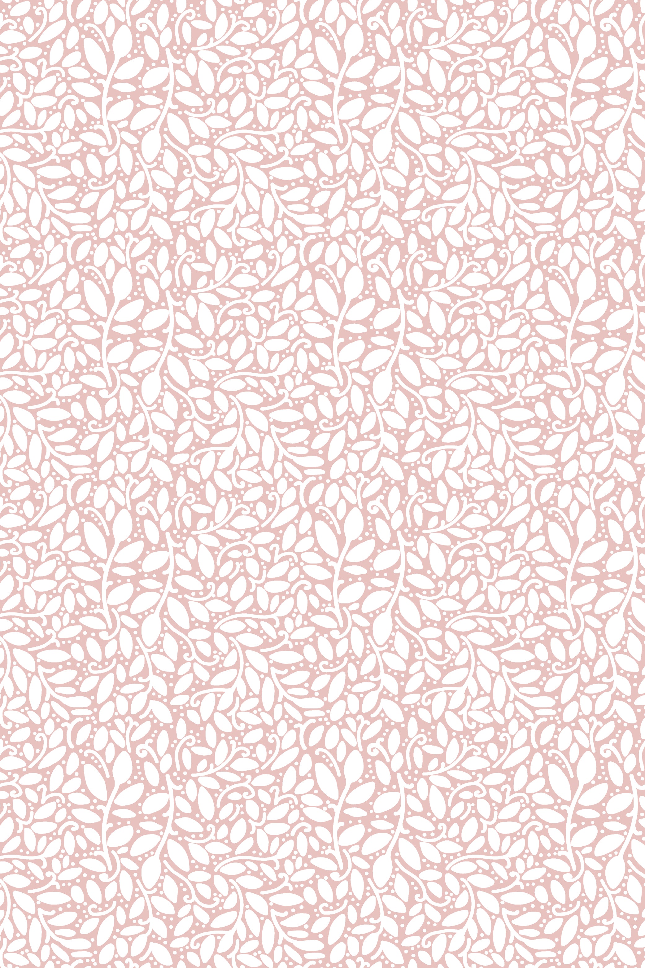 Whimsical Milton Pink Intertwining Foliage Wallpaper - Removable Wallpaper (Peel & Stick)