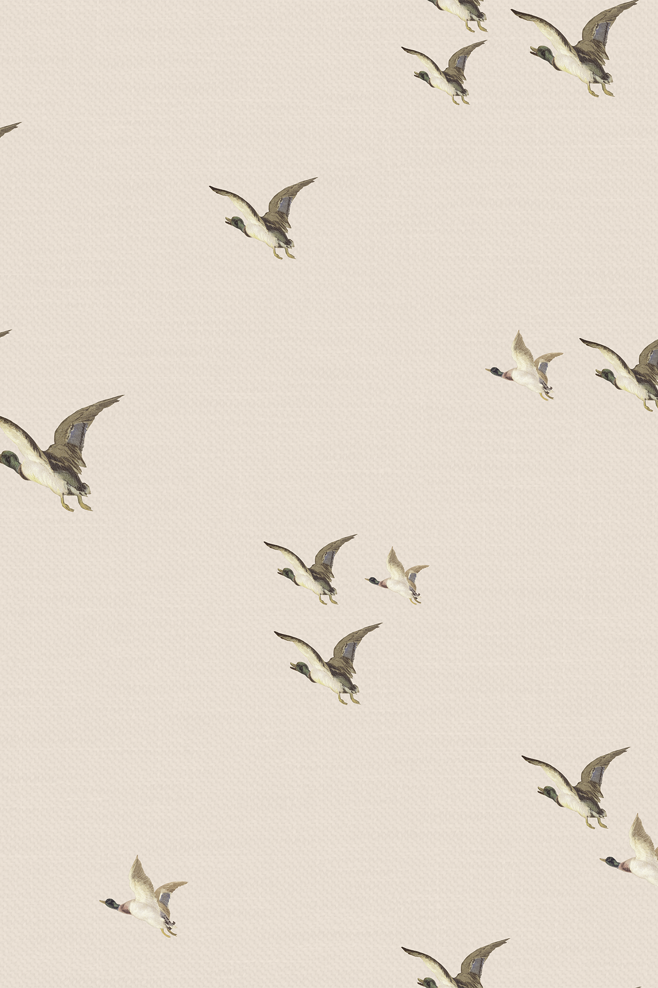 Ernest Yellow Country Flying Mallards Wallpaper - Removable Wallpaper (Peel & Stick)