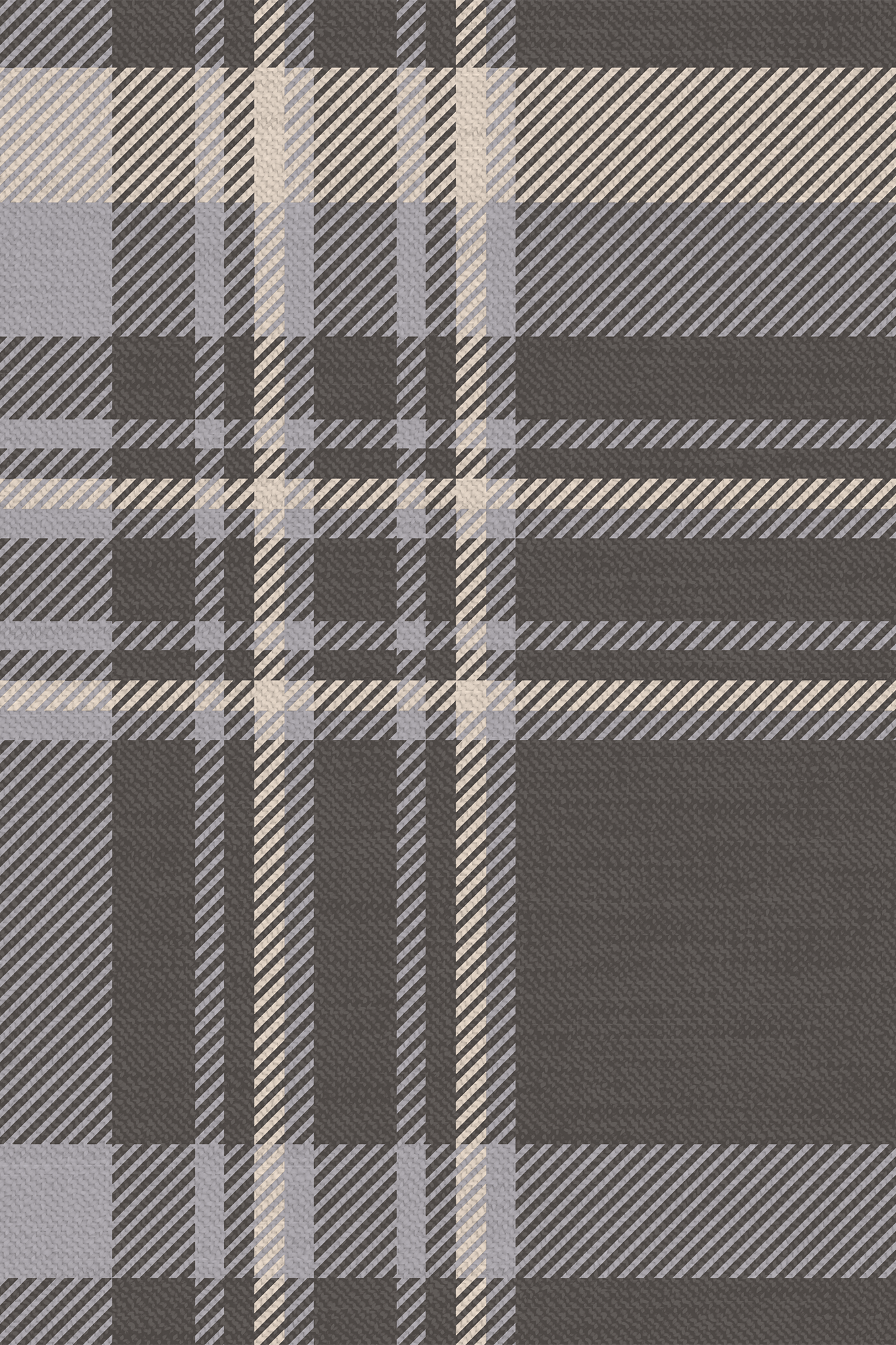 Mason Blue and Cream Heritage Plaid Textured Wallpaper - Removable Wallpaper (Peel & Stick)