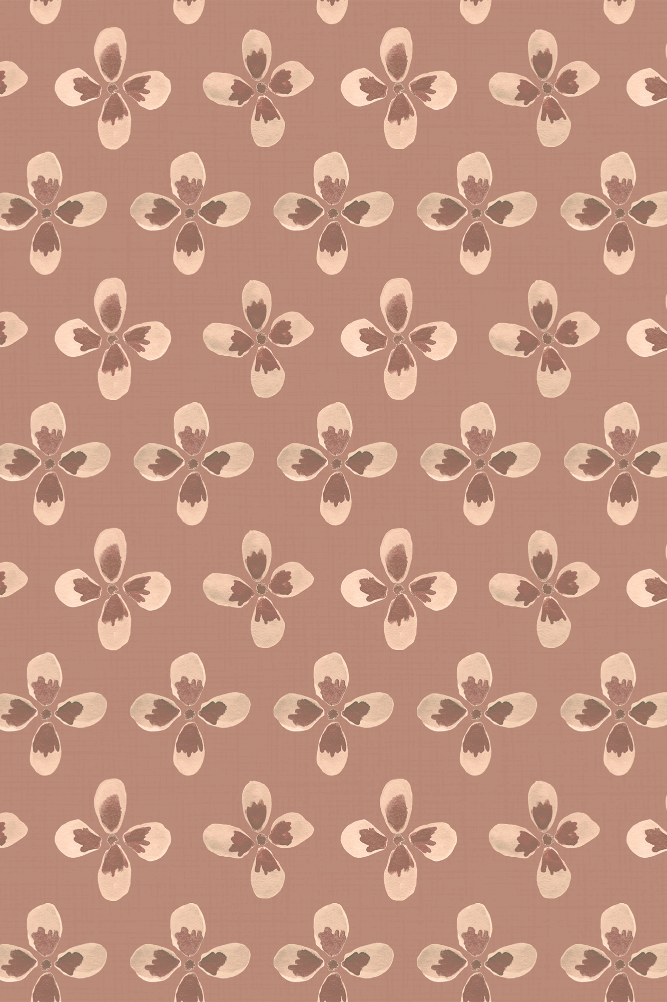 Tamsin Red Ditsy Wildflower Wallpaper - Removable Wallpaper (Peel & Stick)