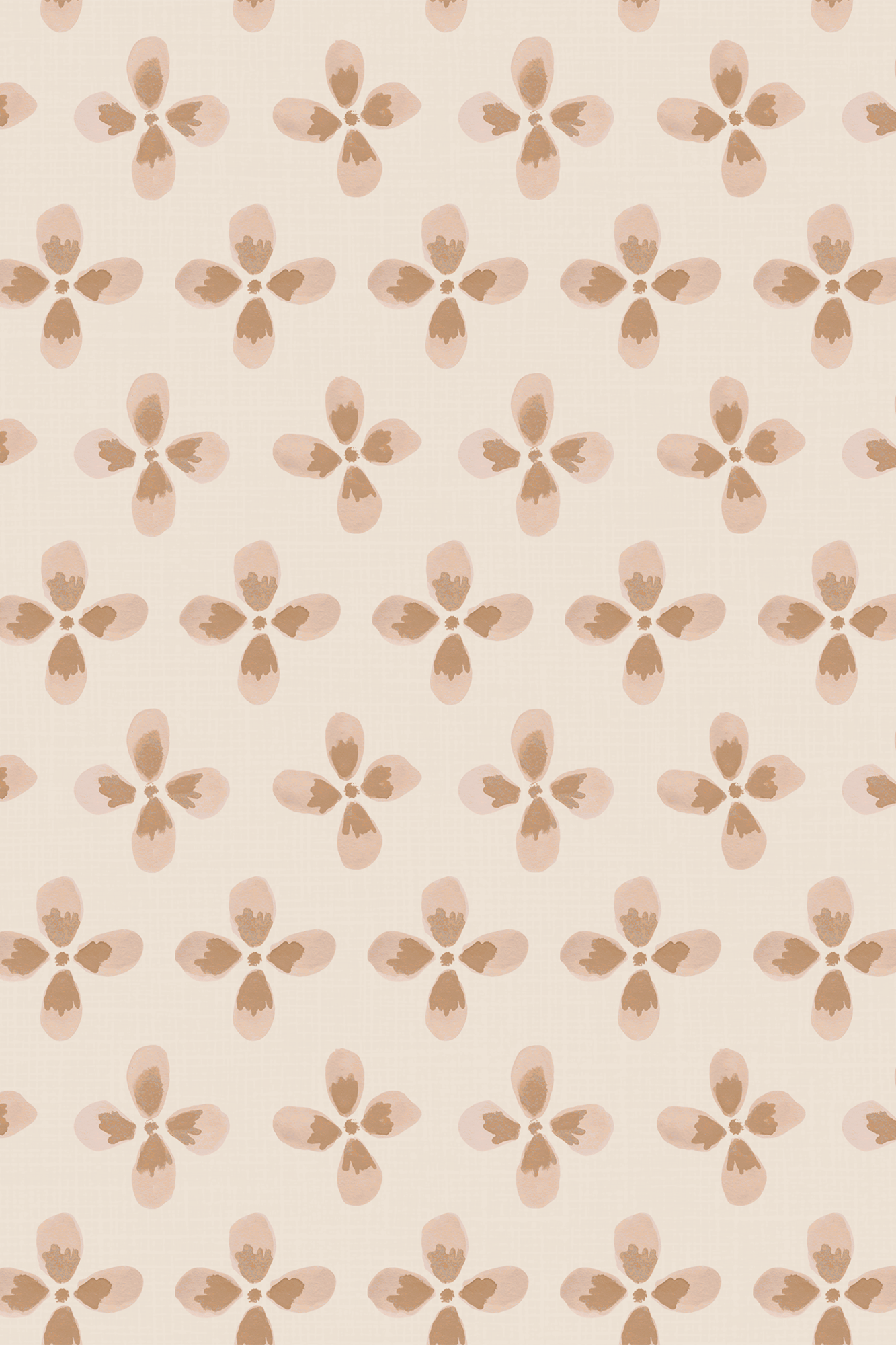 Tamsin Orange Ditsy Wildflower Wallpaper - Traditional Wallpaper (Paste-the-Wall)