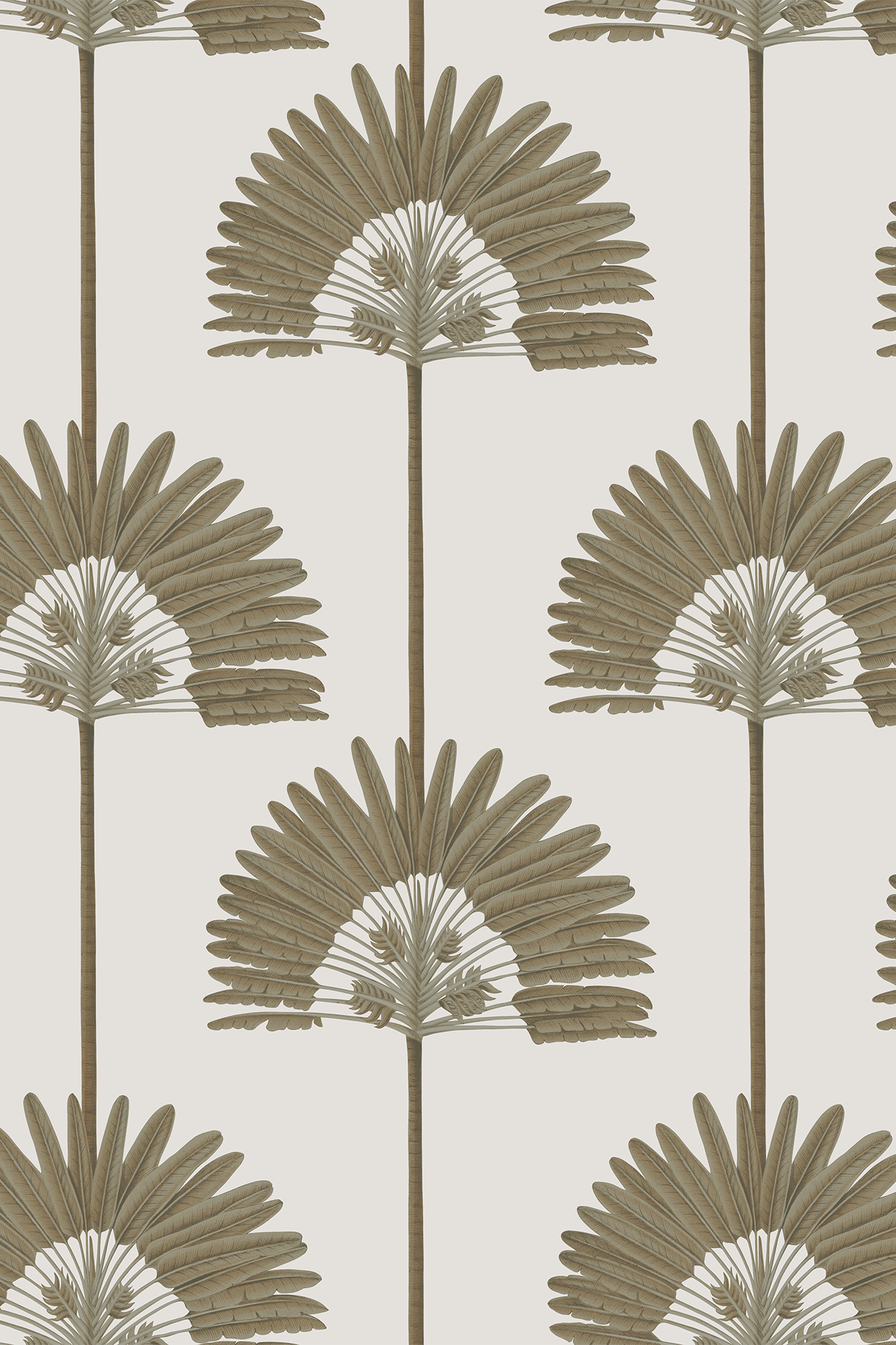 Augusta Green Luxurious Palm Tree Patterned Wallpaper - Removable Wallpaper (Peel & Stick)