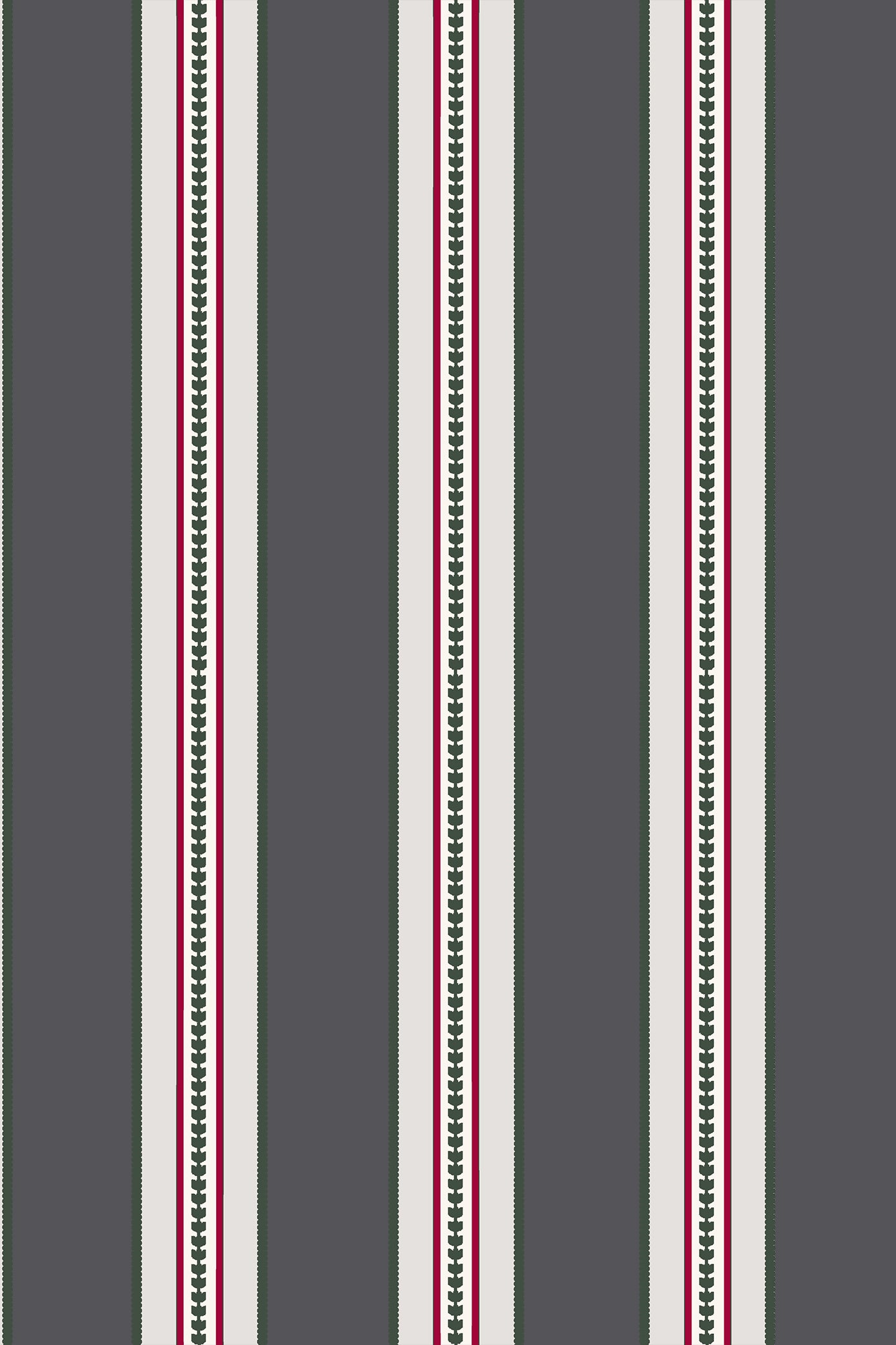 Cora Stripe Dark Grey & Pink Minimal Vertical Stripe Wallpaper - Removable Wallpaper (Peel & Stick)